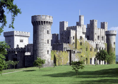 A view of Penrhyn Castle and gardens Bangor North Wales