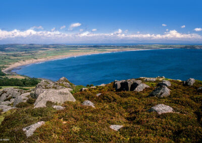 A view of Porth Neigwl Hells Mouth beach Llyn Peninsula North Wales