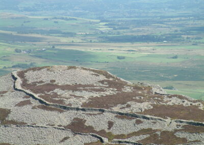View of Trer Ceiri from Yr Eifl summit iron age hillfort Llithfaen Llyn Peninsula North Wales